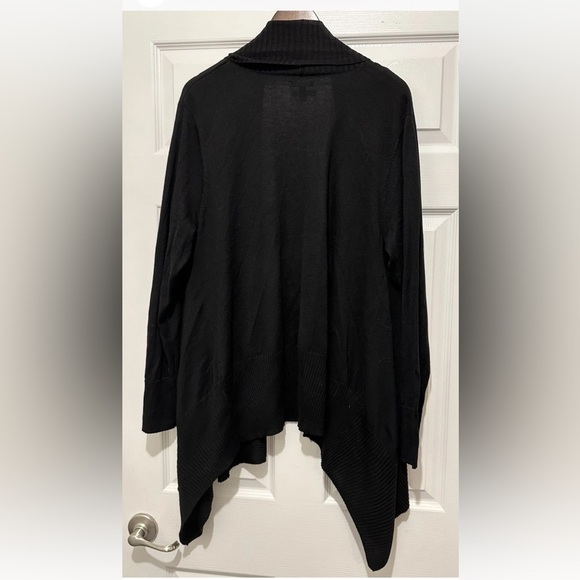 APT 9 Black Knit Oversized Cardigan Cape Coverup R $48 - Picture 4 of 8